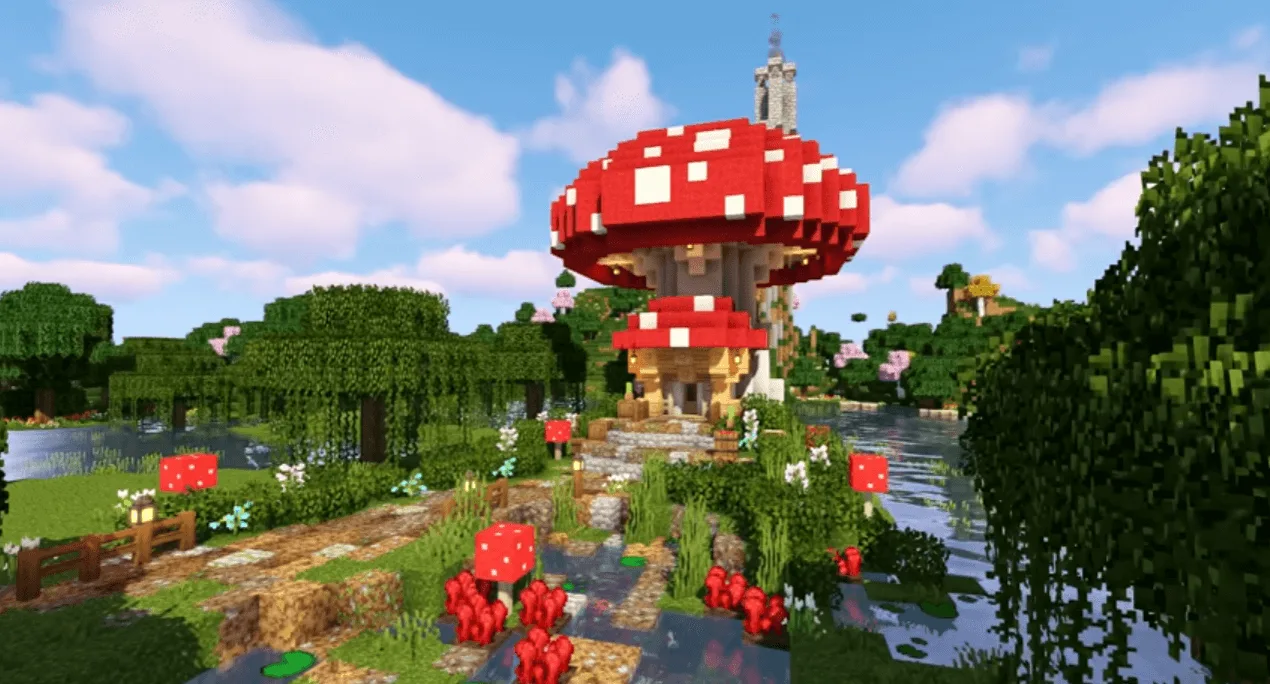 7 of the Most Adorable Minecraft Mushroom Houses